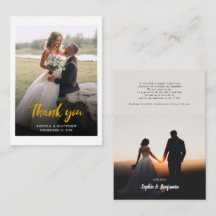Cartão De Notas Fotos De Casamento Com Letra Mão De Orçamento Obri