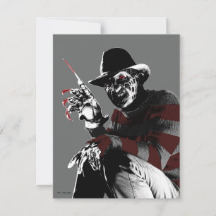 Cartão De Notas Freddy vs. Jason Freddy Vendo Vermelho