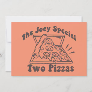 Cartão De Notas FRIENDS™ Citação de Pizza do Joey