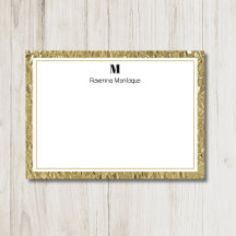 Fronteira de Textura Dourada de Luxo Monograma Pre