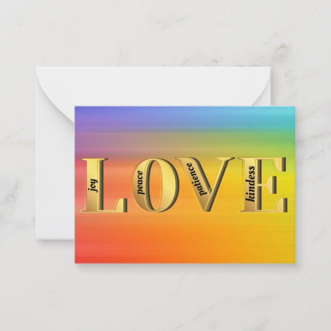 Cartão De Notas FRUTAS do Espírito de Deus da fé cristã (Frente)