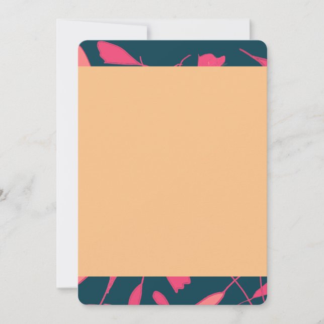 Cartão De Notas Fundo botânico (Frente)