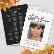 Funeral em nossos corações, ela se tornou um poema