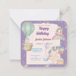 Cartão De Notas Funny Birthday Unicorn