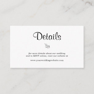 Cartão De Notas Gabinete de Detalhes do Casamento Russo Elegante d