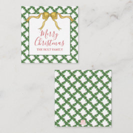 Cartão De Notas Gabinete de presentes para Arco de Natal com Aquar