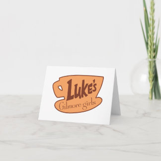 Cartão De Notas Garotas Gilmore| Logotipo do restaurante Luke