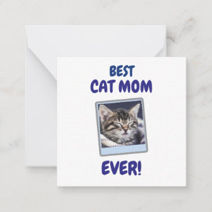 CARTÃO DE NOTAS GATA MÃE MÃE SEMPRE PET AMOR DIA DAS MÃES CÃO