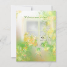 Gato Grito em uma Janela Nova Placa de Nota Plana