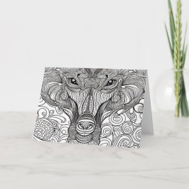 Cartão De Notas gato selvagem