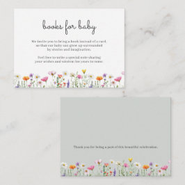 Cartão De Notas Gender Neutral Wildflower Books for Baby Card