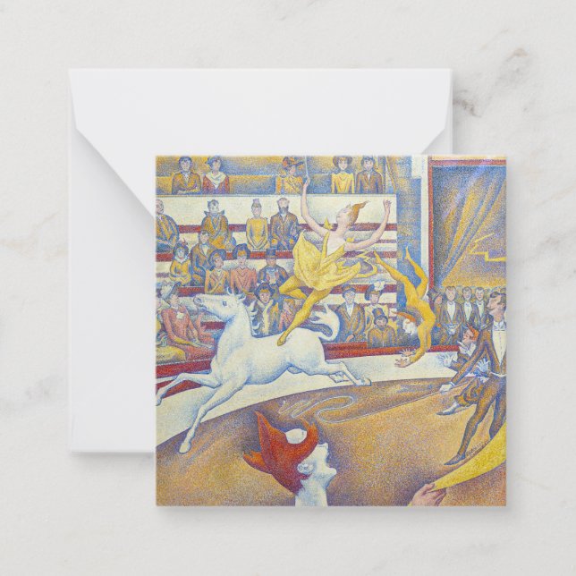 Cartão De Notas Georges Seurat - O Circo (Frente)