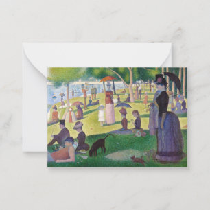 Cartão De Notas Georges Seurat - Um Domingo na La Grande Jatte