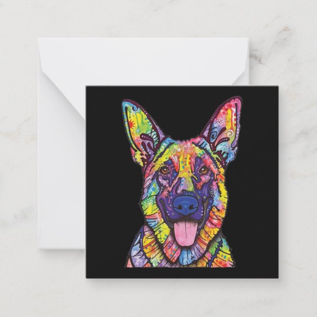 Cartão De Notas German shepherd (Frente)