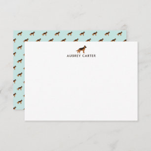 Cartão De Notas German shepherd Lover Personalizado Obrigado
