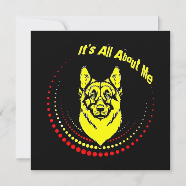 Cartão De Notas German shepherd Me (Frente)
