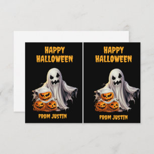Cartão De Notas Ghost Jack O'Lanterns Halloween