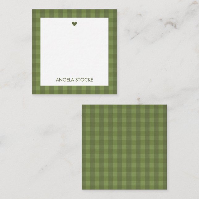 Cartão De Notas Ginga Personalizada Verde (Frente/Verso)