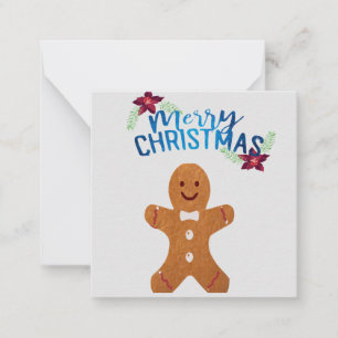 Cartão De Notas Ginger Bread Man: