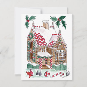 Cartão De Notas Gingerpão Nota Placa dentro w Envelope Vazio