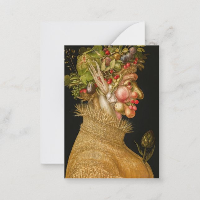 Cartão De Notas Giuseppe Arcimboldo - Verão (Frente)