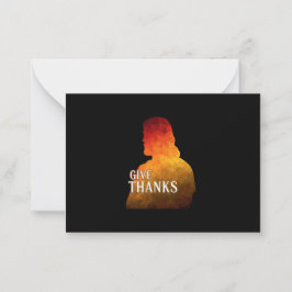 CARTÃO DE NOTAS GIVE THANKS THANKSGIVING CARD