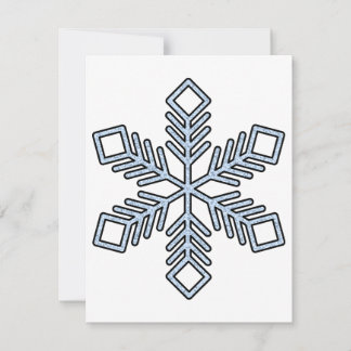 Cartão De Notas Glitter Snowflake - Baby Blue Branches