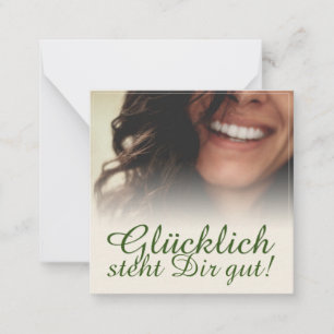 Cartão De Notas Glücklich, Dir, instinto!
