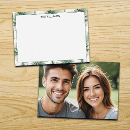 Cartão De Notas Gold Sage Pine Trees Photo