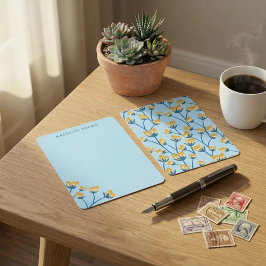 Cartão De Notas Golden Meadow