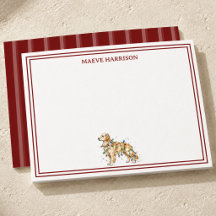 Golden Retriever Burgundy Listrado Natalino Elegan