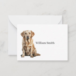 Cartão De Notas Golden Retriever Note Card