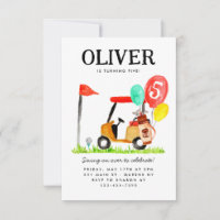 Golf Carrinho de Golfe Balão Crianças Golfer Anive
