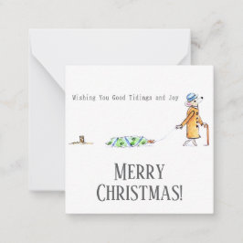 Cartão De Notas Good tidings and Joy