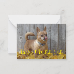 Cartão De Notas Gosto Como outono Chihuahua
