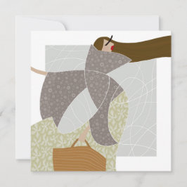 Cartão De Notas Grace in Chaotic Currents Glam Fashion Art Card