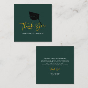 Cartão De Notas Graduação de Roteiro Moderno 2026 Obrigado