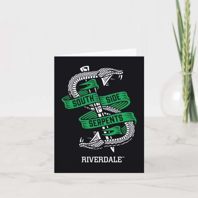 Cartão De Notas Gráfico de Serpentes Lados do Sul (Frente)