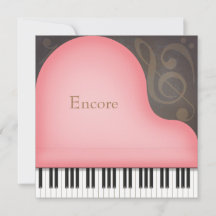 Grande Piano Rosa Personalizado