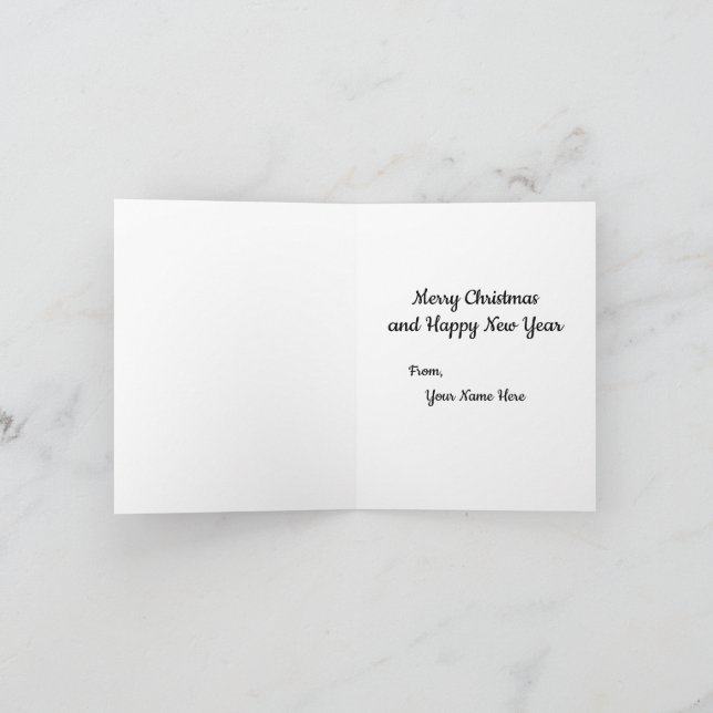 Cartão De Notas Grande planador de Natal (Interior)