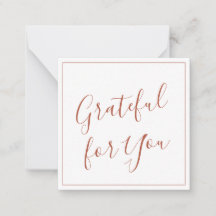 Grateful for You Script Terracota Personalizada