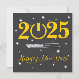 Cartão De Notas Grey Card  Happy new Year