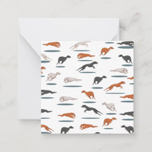 Cartão De Notas Greyhound Pattern