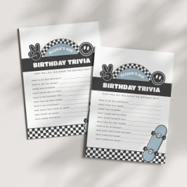 Cartão De Notas Groovy Hippie Birthday, skate controlado para rapa