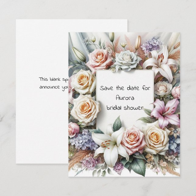 Cartão De Notas Guardar A Placa De Nota Simples Data (Frente/Verso)