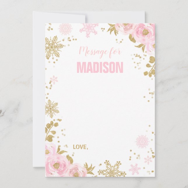 Cartão De Notas Guia de Placa de Nota da Cápsula Horária do Invern (Frente)