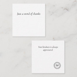 Cartão De Notas Guirlanda de louro preta monogramada