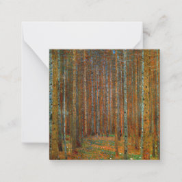 Cartão De Notas Gustav Klimt - Floresta dos Pinheiros de Tannenwal