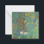 Cartão De Notas Gustav Klimt - Jardim do País com Girassóis<br><div class="desc">Jardim do País com Girassóis/Jardim de Fazenda com Girassóis - Gustav Klimt em 1905-1906</div>