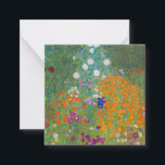 Cartão De Notas Gustav Klimt - Jardim Flor<br><div class="desc">Jardim Flor - Gustav Klimt em 1905-1907</div>